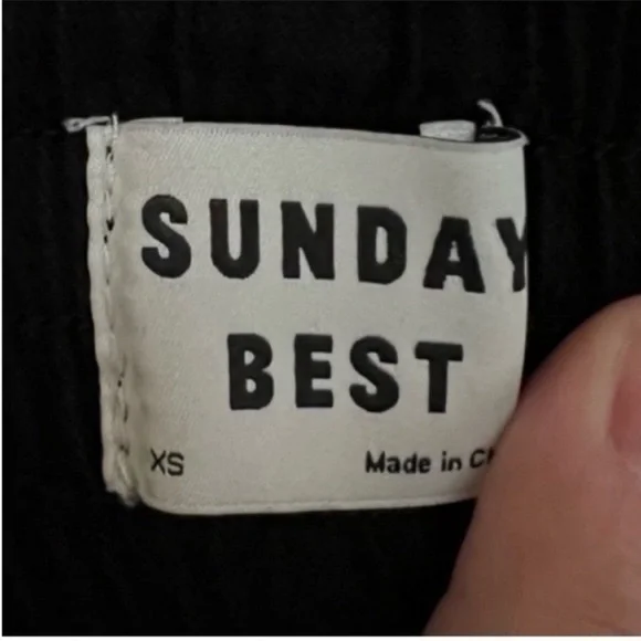 Aritzia Sunday Best Pants Soft Black VTV2-6597-29 Size Extra Small XS - Picture 6 of 9